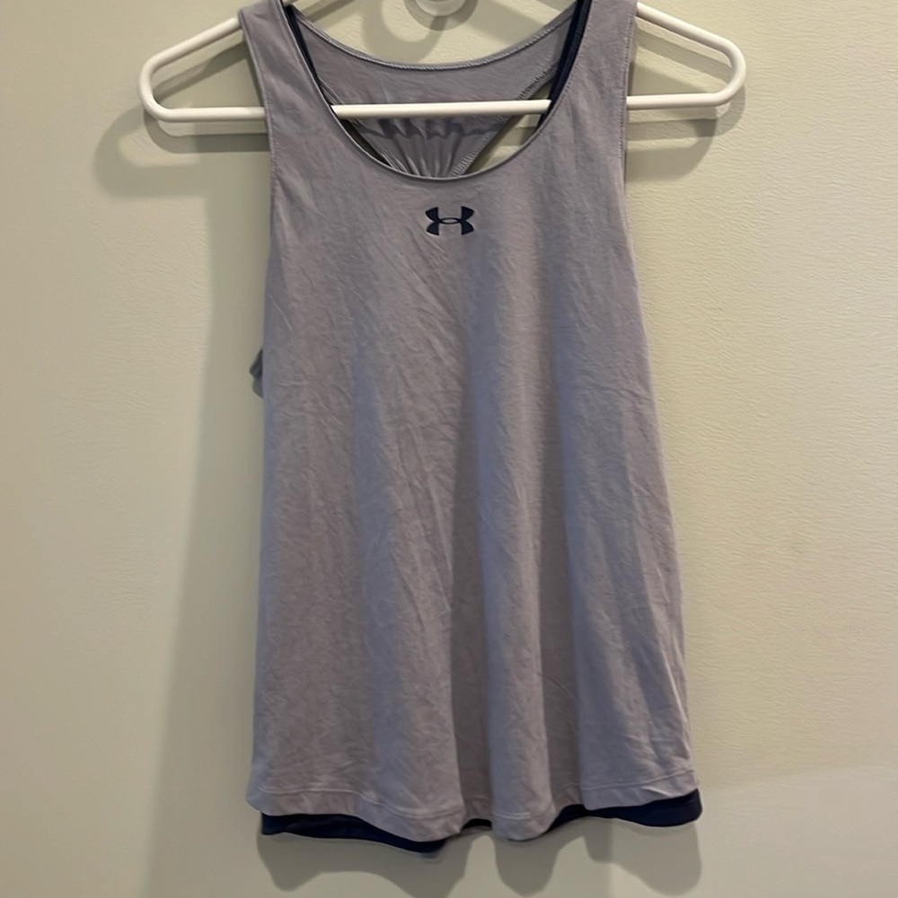 Under Armour Heatgear - girls razorback tank top.  Size youth large